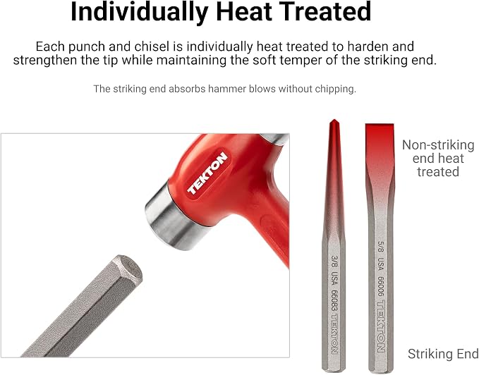TEKTON 1/16 Inch Roll Pin Punch | 66061 | Made in USA - Image 3