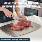 Cutting Board Non-Toxic, 304 Stainless Steel Cutting Board Double Sided - Image 2