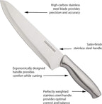 Farberware 15-Piece Stamped Stainless Steel Knife Block Set, High-Carbon - Image 7
