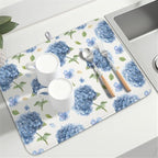 Spring Summer Hydrangea Dish Drying Mat - Image 8