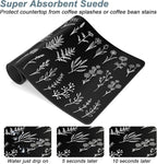 Rnivvi Coffee Mat, Hide Stain Rubber Backed Absorbent Dish Drying Pad - Image 3