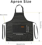 Tosewever 2 Pieces Kitchen Cooking Aprons, Cotton Polyester Blend Adjustable - Image 6
