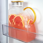 WARMSIMPLE Glass Pitcher With Lid, 1 Gallon Glass Water Pitcher by WARMSIMPLE