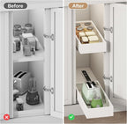 Pull out Cabinet Organizer, Expandable Width, Roll out Drawers, No Drill - Image 6