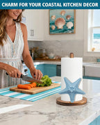 Starfish Paper Towel Holder, Coastal Beach Ocean Decor - Image 7