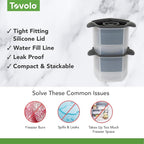 Tovolo Rose Ice Cube Mold Pack of 2 Large Craft Ice Molds - Image 3
