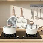 25 Pcs Pots and Pans Set, Nonstick & Non-Toxic Healthy Pots and Pans, - Image 8