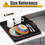 TIKNIK Silicone Dish Drying Mat, Stone Drying Mat - Image 2