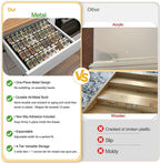 GOENDR Metal Spice Drawer Organizer, 4-Tier Spice Rack - Image 2