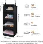 GRANNY SAYS 4-Shelf Hanging Organizer, Closet Hanging Shelves, Closet Hanging - Image 3