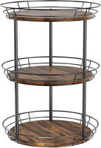 LAMU 12'' Lazy Susan Turntable Organizer, 3 Tier Round Rotating Spice Rack by YourHome-OrganizationHelper