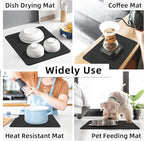 LOPNUR Kitchen Dish Drying Mat, Super Absorbent Dish Drying Pad, Diatomite - Image 7