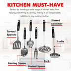 Chef Craft Heavy Duty Kitchen Tool and Utensil Set, 6 Piece, Stainless Steel - Image 4