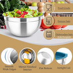 TeamFar Mixing Bowls with Lids Set, - Image 3