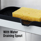 Zulay Kitchen Large Silicone Sponge Holder – Flexible Sink Organizer Tray - Image 8
