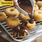 E-far Baking Cooling Rack Set of 2, Stainless Steel Metal Roasting Cooking Racks - Image 6
