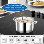 P&P CHEF 4 Quarts Cooking Stock Pot - Image 5