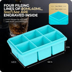 Large Ice Cube Trays for Whiskey, Silicone Ice Cube Tray, - Image 5