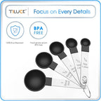 TILUCK Measuring Cups & Spoons Set, Stackable Cups and Spoons, Nesting Measure - Image 5