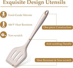 LIANYU 4Pcs Kitchen Utensils Set, Food-Grade Silicone Cooking Utensils - Image 3