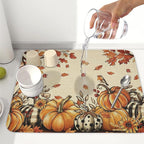 Fall Orange Pumpkin Dish Drying Mat - Image 6