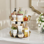 LAMU 12inch 2 Tier Lazy Susan Turntable Organizer Rotating Spice Rack - Image 6