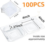 Evnlo 100 Count Clear Plastic Containers - Image 3