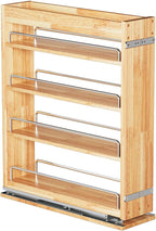 OCG 4-Tier Pull Out Kitchen Cabinet Spice Rack Holder Shelves, spice by OCG