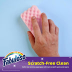 Fabuloso Scratch-Free Kitchen Dish Sponges, Rainbow Cellulose Scrubber Sponge - Image 4