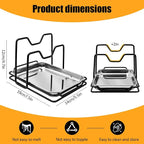 Pot Lid Holder While Cooking, 304 Stainless Steel Spoon Rest - Image 2
