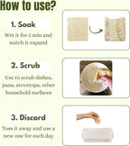 Natural Loofah Dish Sponge Multipurpose Dish Sponges - Image 6