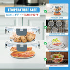 GULFLIN 12 Pack Small Glass Food Storage Containers - Image 4