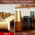 Acrylic Coffee Cup Holder for Countertop, 3 Slots Acrylic Coffee Bar - Image 6