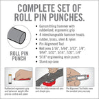 Real Avid Roll Pin Punch Set & Hammer + Non-Slip Magnetic Bench Block | 10 - Image 9