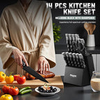 Huusk Knife Block Set with Sharpener - Image 2