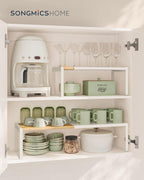 SONGMICS HOME Spice Racks, Expandable Cupboard Shelf Orgnizers, Kitchen Counter - Image 2