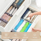 Wardrobe Clothes Organizer 7 Grids Portable Closet Organizer Mesh Separation - Image 3