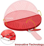Foldable Splatter Screen for Frying Pan Grease Strainer Guard Silicone Splatter - Image 2