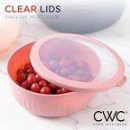 COOK WITH COLOR Prep Bowls with Lids- Wide and Deep Nesting Plastic Small - Image 6