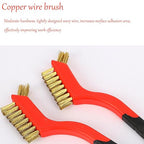 3Pcs Small Brass Wire Cleaning Brushes Set - Image 5