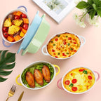 Foraineam 6 Pack 20 oz Oval Au Gratin Baking Dishes - Image 5