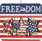 4th of July Dish Drying Mat 18x16 Inch, Patriotic Drying Mat by Trongr
