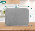GeeRic Microfiber Dish Drying Mat, Super Absorbent Kitchen Dish Drying Pad - Image 2