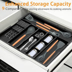 Large Utensil Drawer Organizer for Kitchen, Expandable Silverware Organizer - Image 7