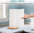 Wooden Paper Towel Holder countertop, Stylish Bird Shaped, Solid Wood Base&Iron - Image 5