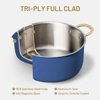 CAROTE 8QT Full Clad Tri Ply Stainless Steel Stock Pot - Image 4