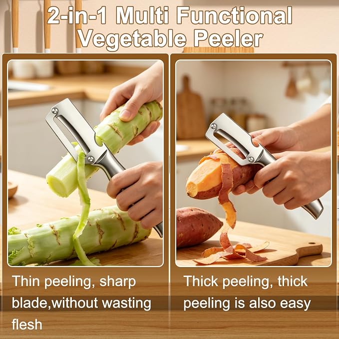 2pcs Multi-Functional Vegetable Peeler - Image 3