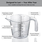 2 Cup Measuring Cup, Laser-Etched oz/cup/mL/Tbsp, Plastic Measuring Cup - Image 6