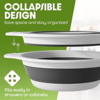 Gevoli Collapsible Colander Strainer, Includes Over-sink Countertop Draining - Image 2