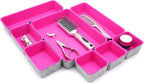 Welaxy Desk Drawer Organizer Tray Set, 8-Piece Office Drawer Organizers - Image 5